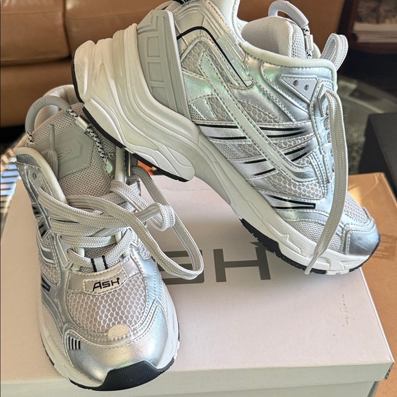 Ash Metallic Silver Sneakers - Picture 2 of 10